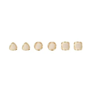 Lerca new arrival S925 Silver Sterling cats eye cabochon Geometric Stud Earrings Charming Jewellery for women