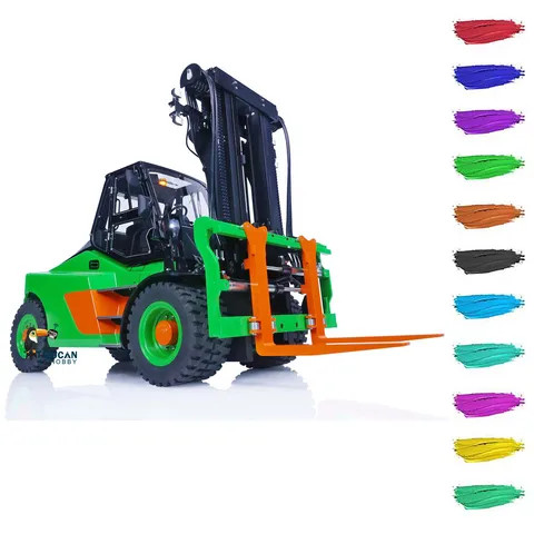 LESU 1/14 Hydraulic RC Forklift Aoue-LD160S Metal Remote Truck Model Engineering Cars TOUCAN Painted Finished Toys THZH1565