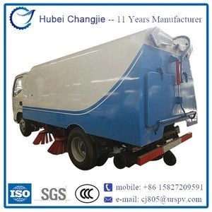 LHD/RHD right hand drive small street sweeper car mounted with broom sweeper vacuum pipe for sweeping motorways