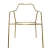 Import Light Luxury Gold Coffee Chair Base Modern Minimalist Makeup Chair Frame Metal Steel Stool Furniture Dining Chair Base Frame from China