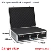 LiHong silver aluminum hard metal briefcase with combination lock