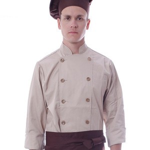Long Sleeve Grey Colors Japanese Style Chef Coat Uniform