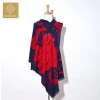 Long Soft Warm Custom Printed Tassel Edge Scarves for Women Stylish 100% Wool Scarf
