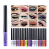 LOW MOQ 12 Colors Matte Liquid Eyeliner , Colorful Eye Liner Pencil, Long-lasting non-Blooing Matte eyeliner