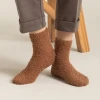 Low price wholesale custom high quality thick warm comfort autumn and winter coral velvet mens solid color socks