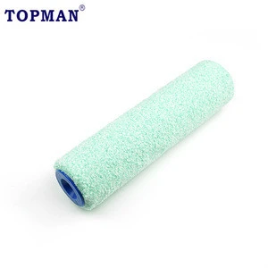 low splatter easy to clean premium medium pile microfibre blend fabric for excellent paint pick up even coverage  paint roller