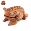 Lucky for frogs home office decoration Thailand traditional small wood crafts
