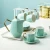 Import Luxury 8pcs Porcelain Coffee Tea Set with Gold Decor Ceramic Tea Pot and Cup Set from China