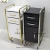 Import luxury hair salon barber shop gold cabinet storage hair dressing trolley cart from China