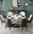 Import Luxury Marble Dining Round Marble Table Top  With Stainless Steel Table Legs Dining Table Set from China