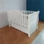 Import Luxury pine wood baby crib storage sleigh cot bed for sale from China