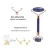Import Lymphatic Drainage Tool Double Head Natural Lapis Lazuli Authentic Blue Jade Stone Roller Multifunction Jade Roller Massager from China