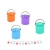 Import LZY743 Colorful Multifunctional Plastic Folding Painting Bucket For Art Paint Brush Washing Paint Tools from China