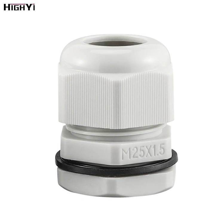 M12/M16/M20 M series Electric water-proof Wiring Accessories nylon PA6 plastic cable gland connector with flat washer