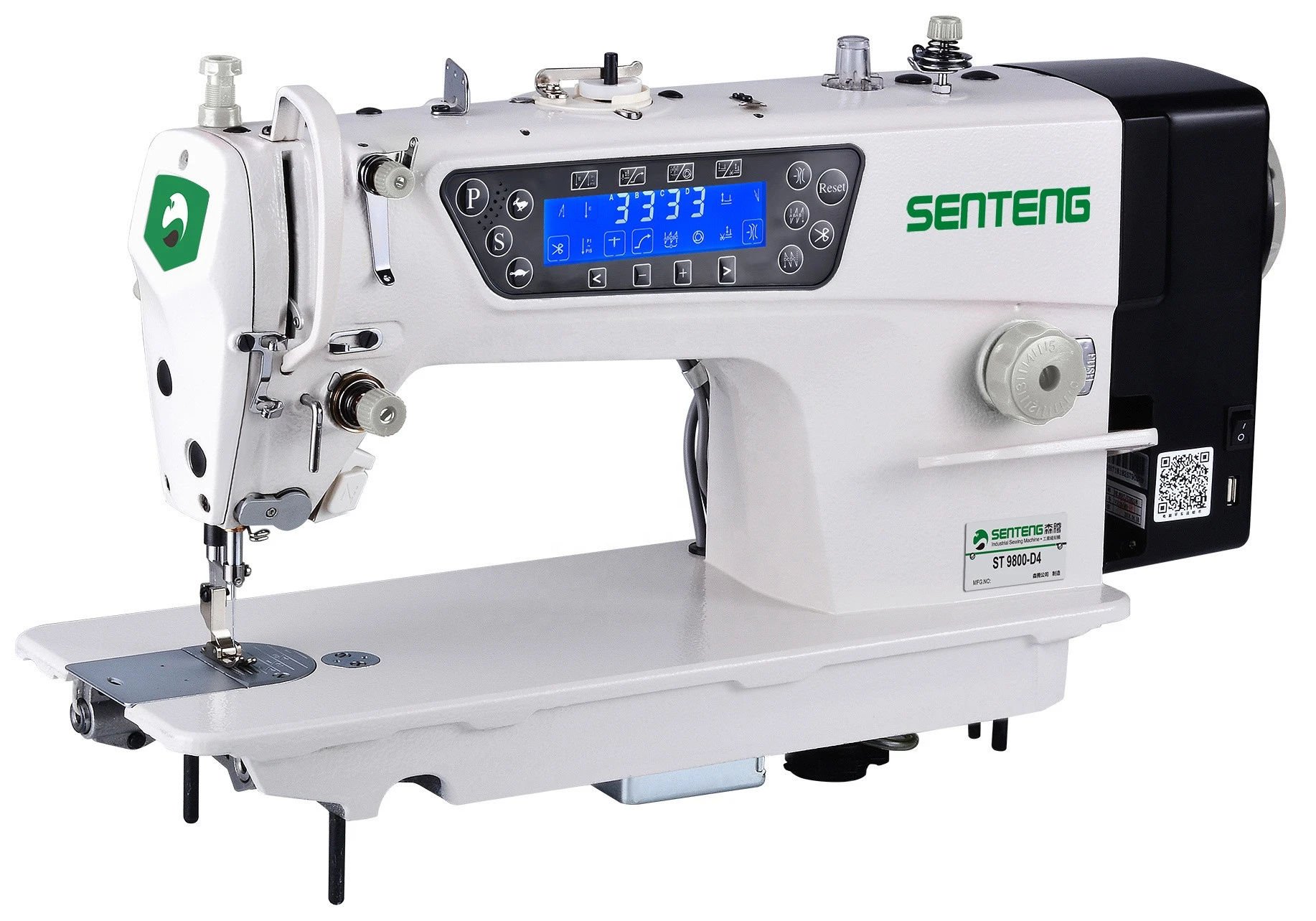 Machatronics computerized high speed lockstitch sewing machine