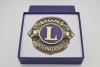 Make your own logo the lion club 3d Metal Emblems For Car
