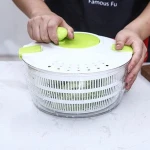 Manual vegetable dehydration basket fruit salad dehydration machine fruit and vegetable spin dryer drain basket
