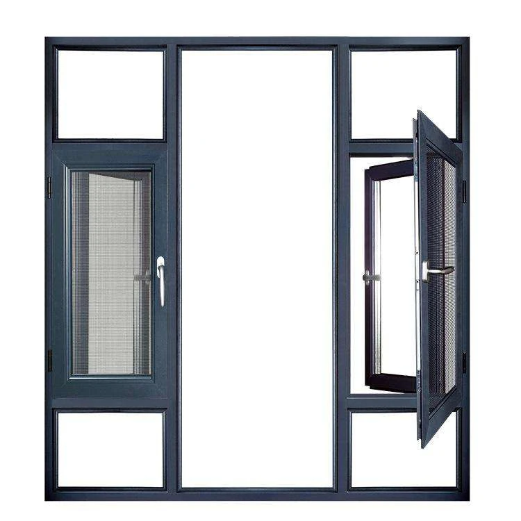 Manufacturer Double Insulated Tempered Glass Residential Architectural Aluminum Hardware Window And Door