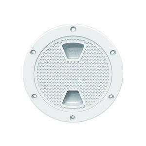 Marine Boat White Round Deck Hatch for Boats 4&#39;&#39; Kayak Deck Plate with Non Slip Rubber Deck Hatch Cover