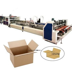 match box making machine for 3 layer paperboard folder gluer machine