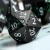 Import Matte Black with Glitter Green Flower DND Metal Dice Metallic DND Dice Set with Case Dungeons and Dragon dice for Tabletop Game from China