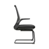 Meeting room mesh waiting room chair with armrest