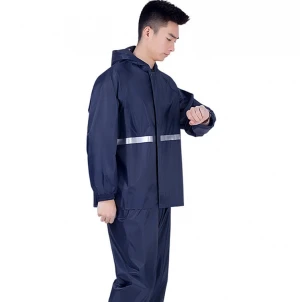 Men&#x27;s Rain Jacket with Hood Waterproof Lightweight Active  Raincoat with Detachable mask