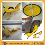 Metal steering car wheel lock