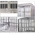 Middle Door Design Dog Cage With Wheels Xxl Commercial Metal Dog Cage