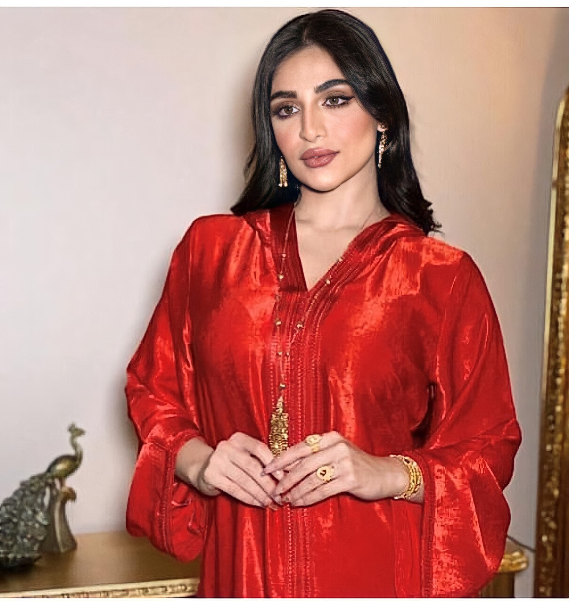 Ramadan Robe Buy Middle East Dubai Champagne Hooded Lace Suede Robe Muslim Robe ...