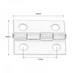 Mini Cabinet Hinges Furniture Fittings Decorative Small Door Hinges for Jewelry Box Furniture Hardware 18*16mm