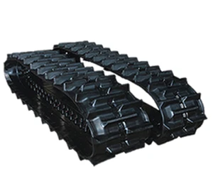 Mini rubber crawler for agricultural usage