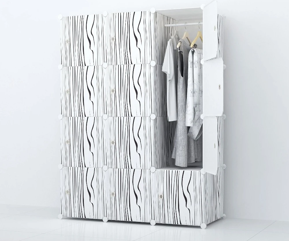 Modern design clothes cabinet cheap plastic clothes wardeobe cabinet