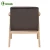 Import Modern design wooden frame living room arm chair with wooden armrest from China