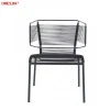 Modern  garden chair Stainless steel frame outdoor and indoor FIFTY dining chair made of PE rattan rope garden chair