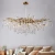 Import Modern living room branches copper chandelier creative luxury crystal pendant light from China
