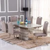 Modern MDF Extending Dinning Room Set Extendable 6/8 Seat Dining Table and Chairs