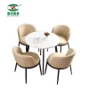 Modern simple fashion dining room restaurant hotel round table set
