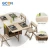 Import Modern smart foldable solid wood frame dinning set table from China