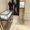 Modern top grade customized glass jewelry store showcase display cabinet sets