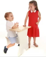 Modern Wooden Writing Kids Study Table Child Desk and Chair Children Furniture Set