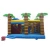 Import monkey coconut palm trees playground slide inflatable combo bouncers for kids from China