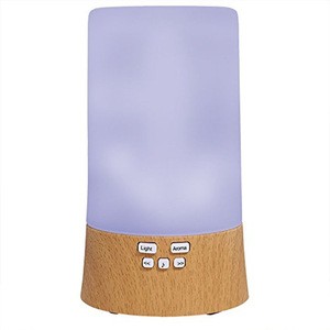MP3 Music Player 100ml Aroma Diffuser Glass Wood Essential Oil Mist Humidifier for led Table lamp