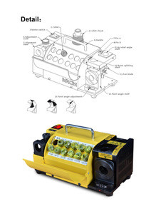 Buy Mr-13d Drill Bit Grinder Sharpening Grinding Machine Portable ...