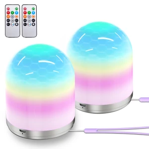 Multi-color Night Lights for Kids USB Rechargeable Remote Control Function RGB LED Night Lights for Children