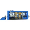 Multi-function four station plastic fruit box container packaging forming machine