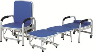 Multi-functional accompany chair hospital foldable chair