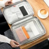 Multifunctional A4 Document Bags Portable Waterproof Oxford Fabric Filing Products Storage Bag for Notebooks Pens Ipad Laptop
