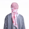 Muslim Arab Dubai Saudi Mens Headscarf Scarf Hijabs Islamic Prayer Printing Square Fashion Hat