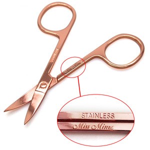 Mytingbeauty Wholesale Cheap Makeup Tools False Lashes Scissors Private Label Stainless Steel Mini Eyebrow Scissors